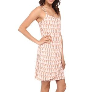 Tommy Bahama Pineapple Print Linen Sleeveless Dress